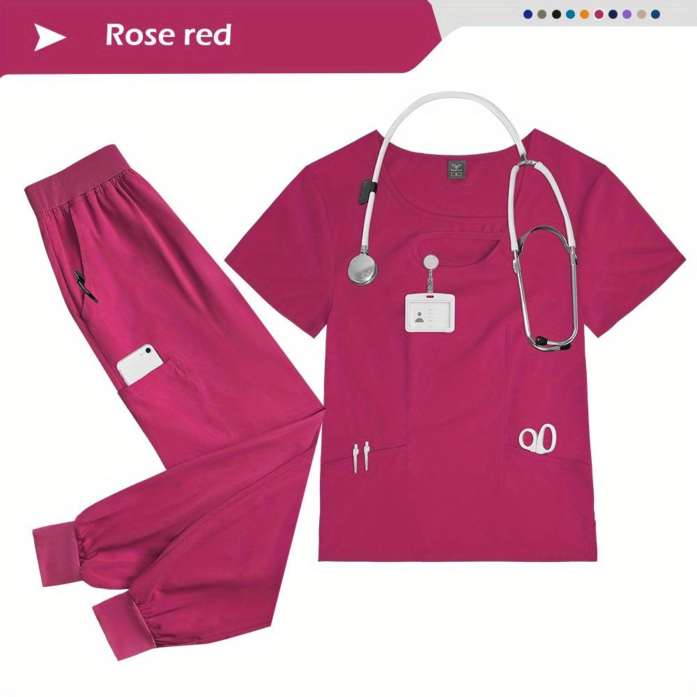 Wholesale SPA Uniform Doctor Nurse Scrub Nursing Uniform Women Jogger Nursing Scrubs Uniforms Set Multi Colored Workwear