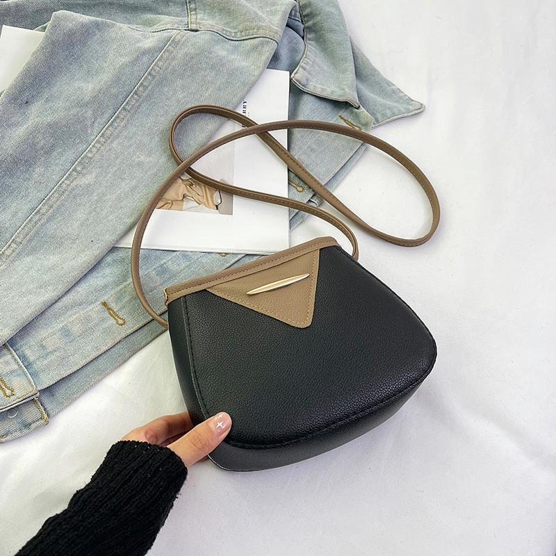 Stylish Medium Sized Pu Bucket Bag For Women With Chic Shoulder Strap Design чёрный