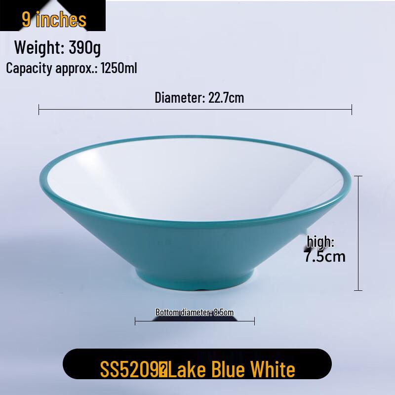 Большая меламиновая коническая миска для супа с лапшой