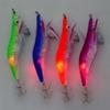 Squid Jigs Saltwater Saltwater Fishing Lures Double Hook Design Floating Bait Glow-in-The-Dark Realistic for Trolling Sea