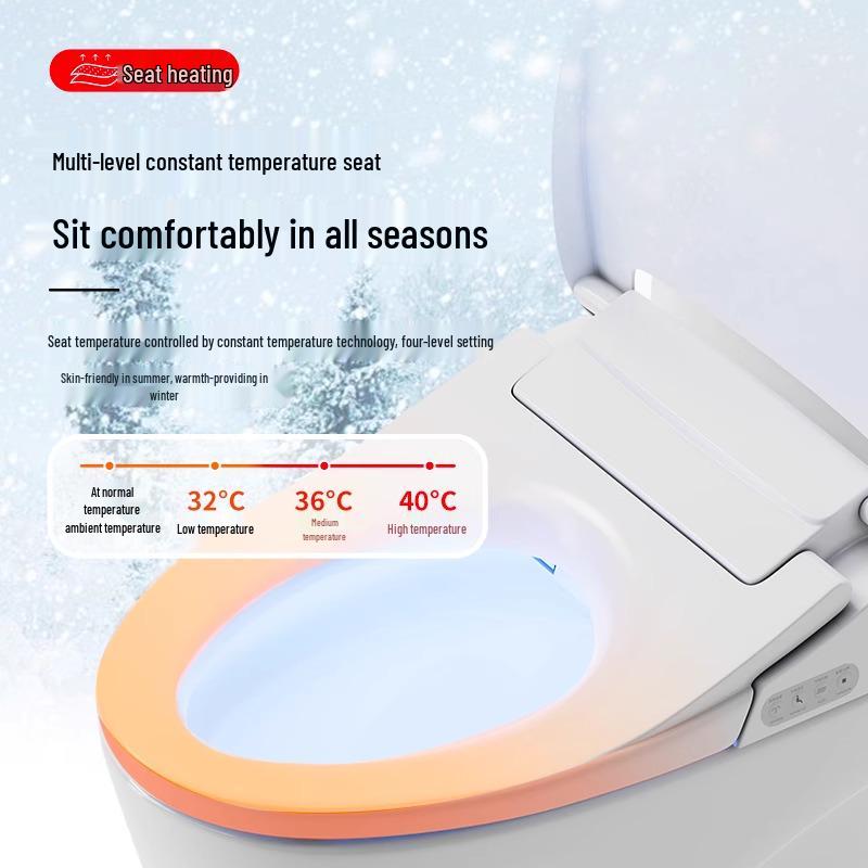 Smart Instant-Heat Toilet Seat: Advanced Technology with Constant Temperature, Multi-Flush, Heating, Sterilization, & Deodorization.