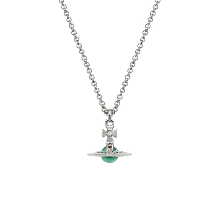 

Vivienne Westwood Embossed Tag Brass Necklace Women necklace Silver 63020225-02P181 Basic Packaging-Dust Bag+Box