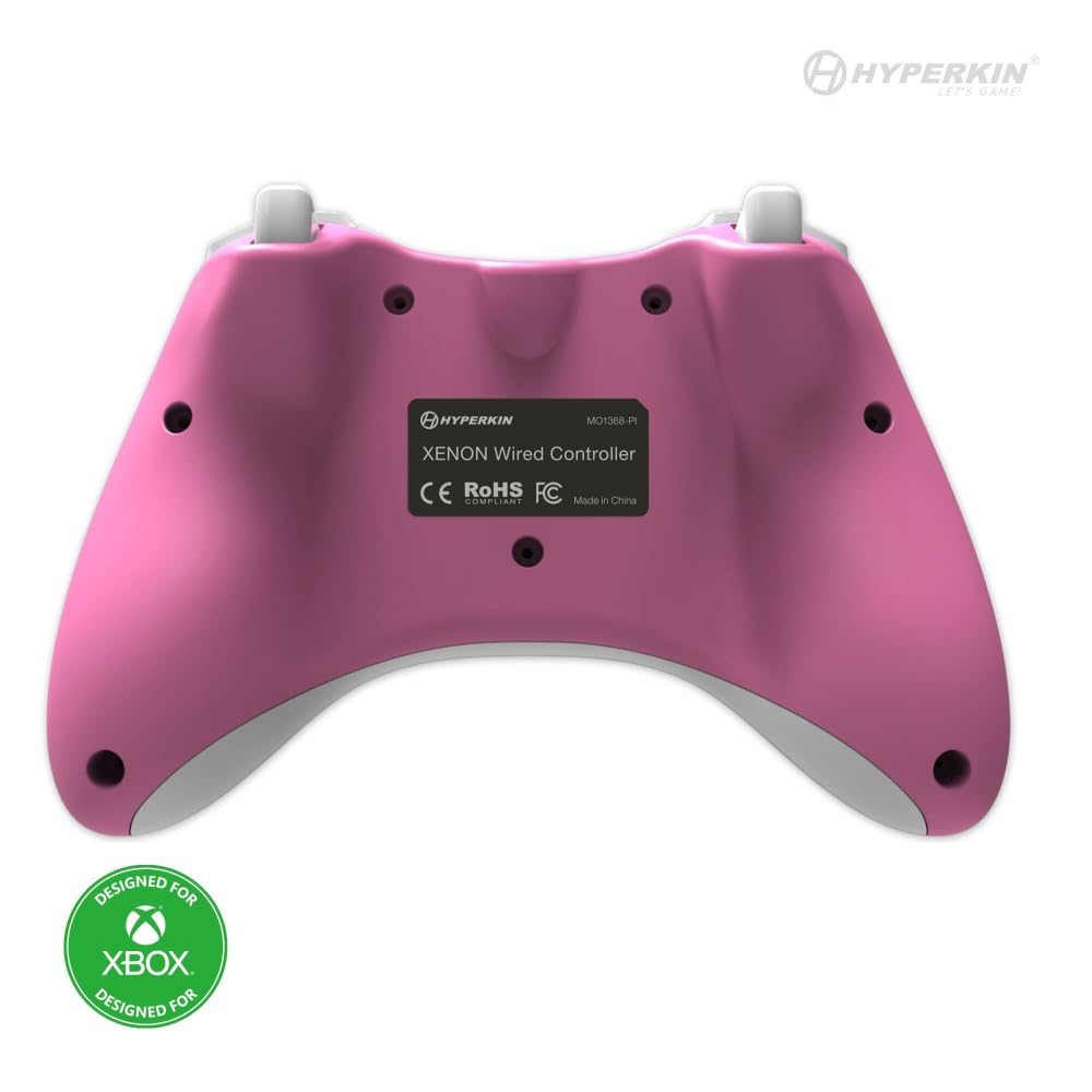 Xenon Wired for Xbox Series Licensed Controller, Pink, XS/Xbox One/PC (Windows 10/11) (Officially Product)