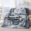 Harley-davidson Motorcycles Customize Your Name Blanket Lightweight Customizable Blanket Durable Comfort Throw For Living Room Seaside Picnics Nap