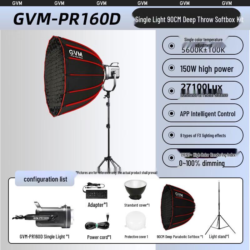 GVM 150W RGB LED Video Light Kit