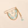 [HF]#1Pc Fashion Small Fragrance Style Sunflower Tassel Brooches Pin For Women Clothing Coat Accessries Gifts