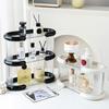 Acrylic Perfume Storage Organizer Rack Multi-layer Doll Display Stand Holder Transparent Desktop Entryway Storage Box Organizer