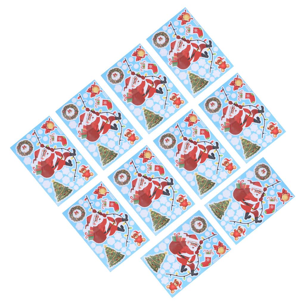 10Pcs Christmas Man Decoration Stickers SelfAdhesive Wall Decal Wall Sticker for Home Festival
