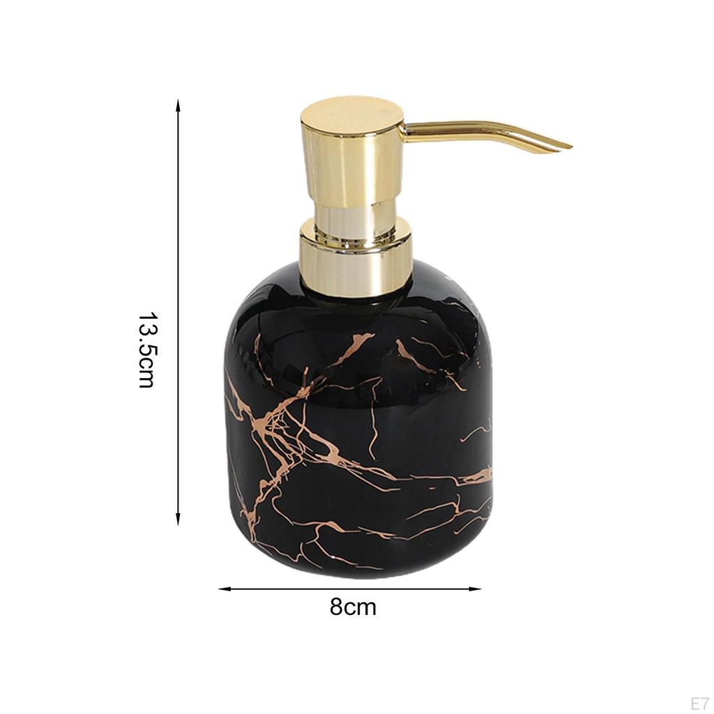 Ceramiczny dozownik do mydła z pompką, wielokrotnego napełniania, butelka z pompką, na ręce, do naczyń