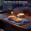 Ohřívací podložka na jídlo – Silikonový ohřívač potravin s rychlým ohřevem, 5 nastavení teploty, automatické vypnutí – pro večírky, bufety a domácí použití