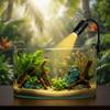 Rotatable LED Aquarium Light Dimming Adjustable Focus Spotlight Portable Fish Tank Clip Lamp  Home
