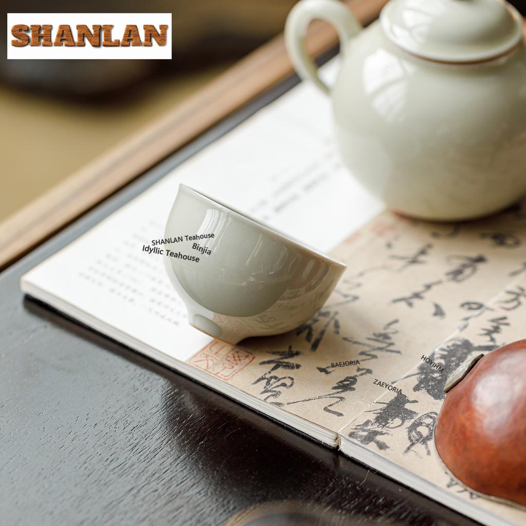 HOYIHM 2pc/lot Honey Glaze Teacup Retro Tea Bowl Cup For Tea Tea-tasting Smelling Cup Jianzhan Master Cups Tea Services Cha 60ml