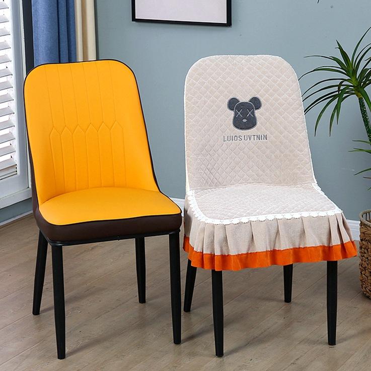 Special-Shaped Chair Seat Cushion One-Piece Chair Cover, Light Luxury Dining Table Chair Cover Universal In All Seasons, Non-Slip And Breathable Cover