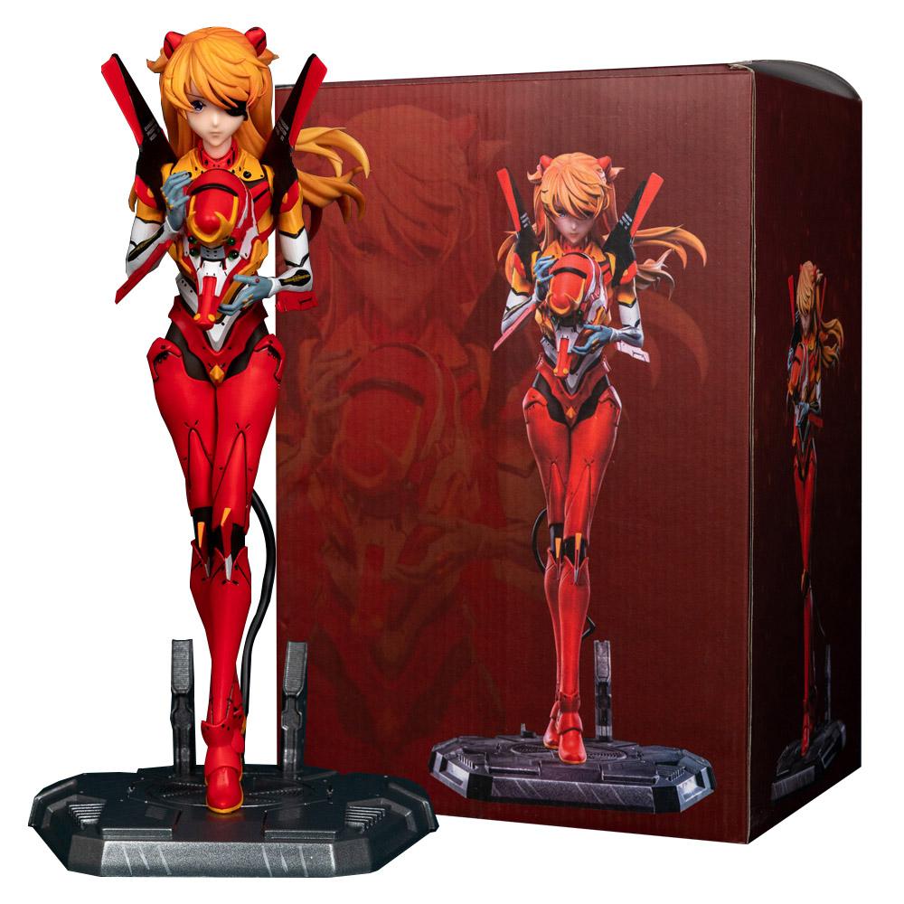 22CM Anime Evangelion Asuka Langley Soryu Figure Shin Gekijouban Ha Souryuu Test Suit Ver Model Toy Gift Aciton 1/7 Kid Friendly Entertaining Fun Play
