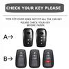 Leather Key Fob Cover For Toyota Camry Xv70 Avalon Rav4 Xa50 Highlander Corolla E210 Levin Vios Yaris Prado Key Case Shell