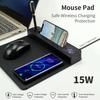 Office Gift Set 15w Wireless Charging Mouse Pad Can Print Logo5w Business Insurance Table Mat Gift