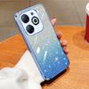 KEYSION Luxury Plating Glitter Phone Case forTECNO Spark Go 2024 20 20C Transparent Soft TPU Shockproof Cover for Tecno Pop 8