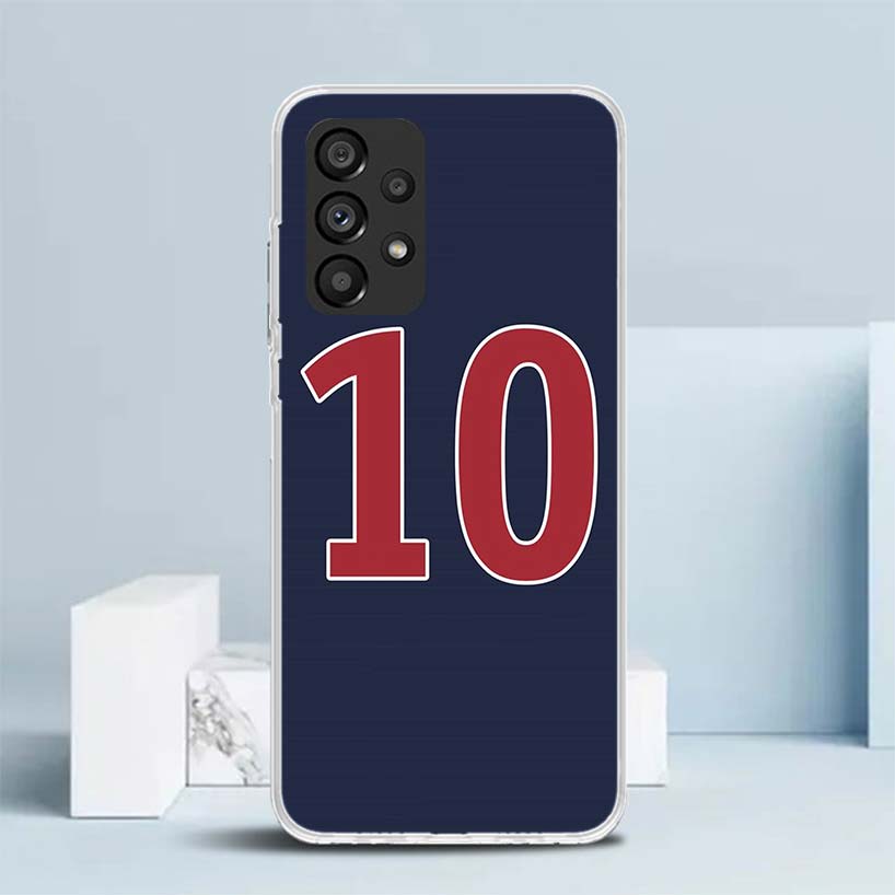 FootBall Number 7 10 30 Soft Cover for Samsung Galaxy A17 A37 A57 A16 A26 A36 A56 A15 A14 A55 Phone Case A13 A53 A25 A35 A24 A34