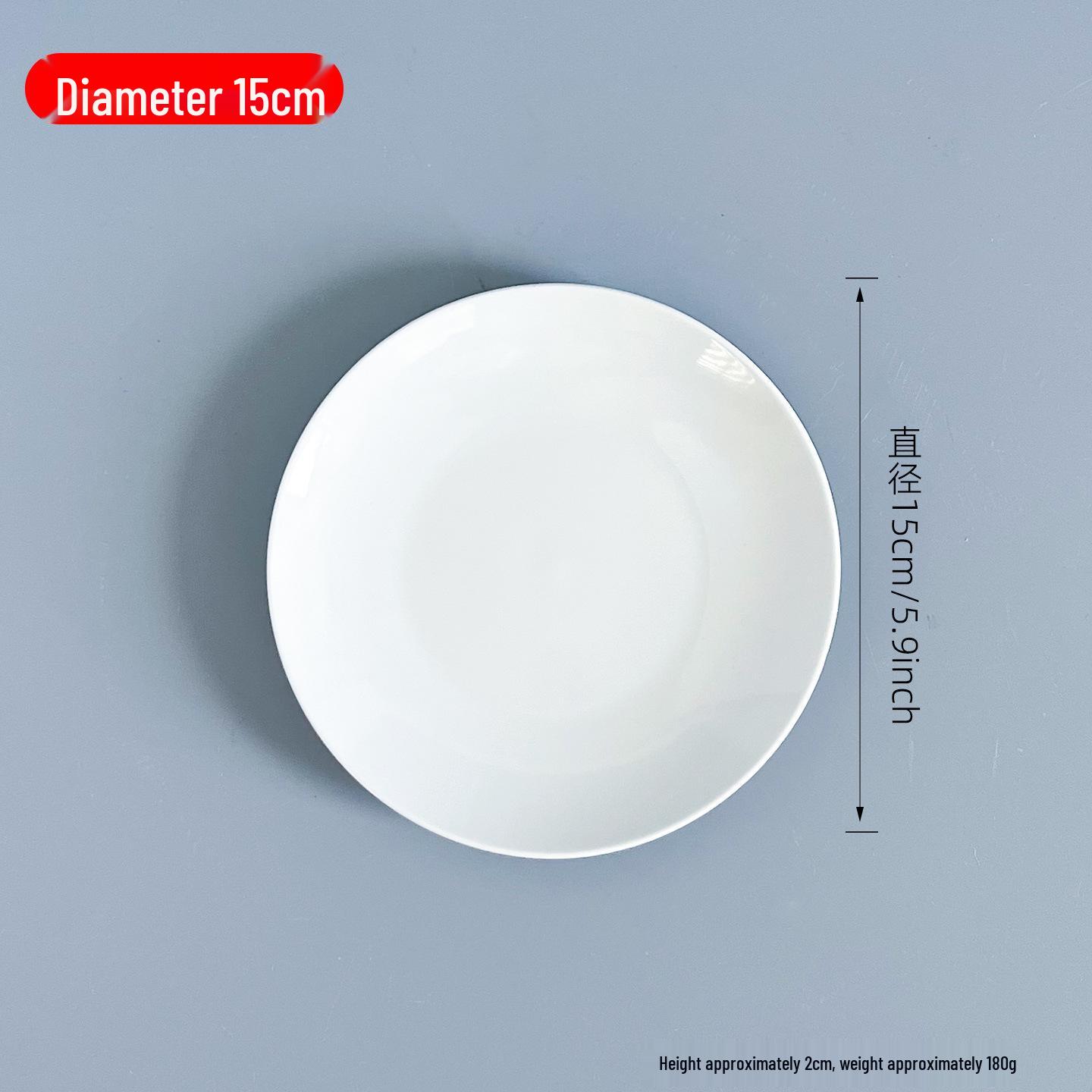 Hand-Painted Famille Rose Porcelain Plate with Overglaze Colored Chinese Painting