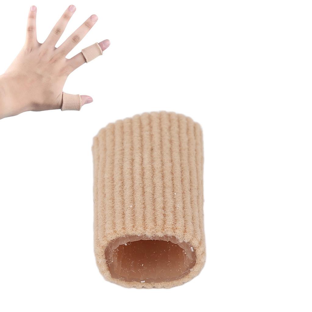 10pcs Toe Cushion Tube Soft Silicone Finger Toe Sleeves Corn Pad Protector for Blisters Calluses