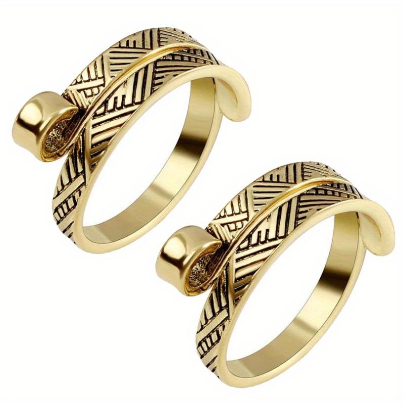 5pcs Knitting Loop Adjustable Open Ring Webbing Jewelry Crochet Wool Knitting Finger Wear Thimble Yarn Guide Sewing Accessory