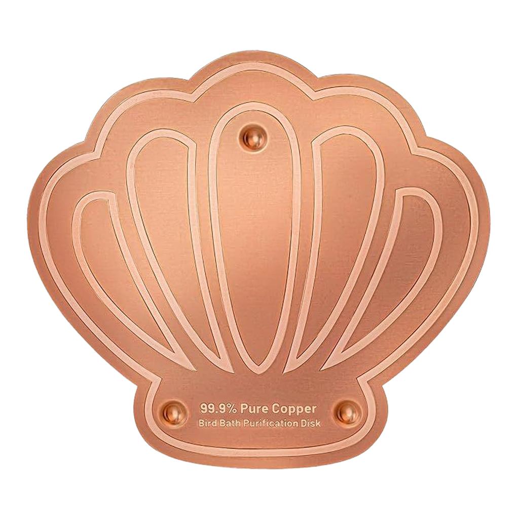 Bird Bath Copper Disk 0.8mm Triple-Point Support Design Bird Bath Purification Disk for Physical Safe Clean Water All-Season