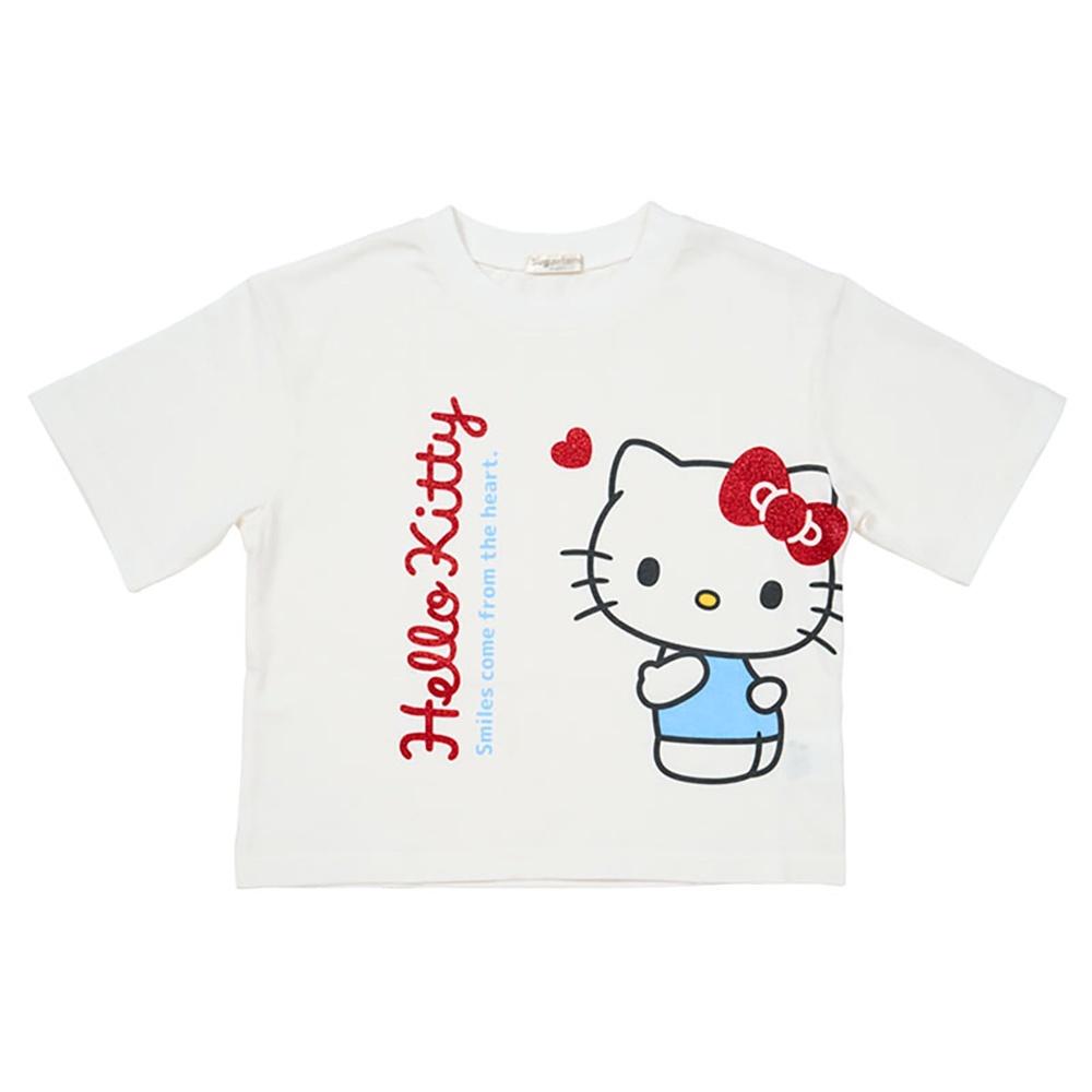 Sanrio Kids Short Sleeve T-Shirt Hello Kitty White 130cm 826995