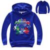 Felpa con Cappuccio a Manica Lunga da Bambino Pj Masks Supereroi Stile Elegante e Comfortevole
