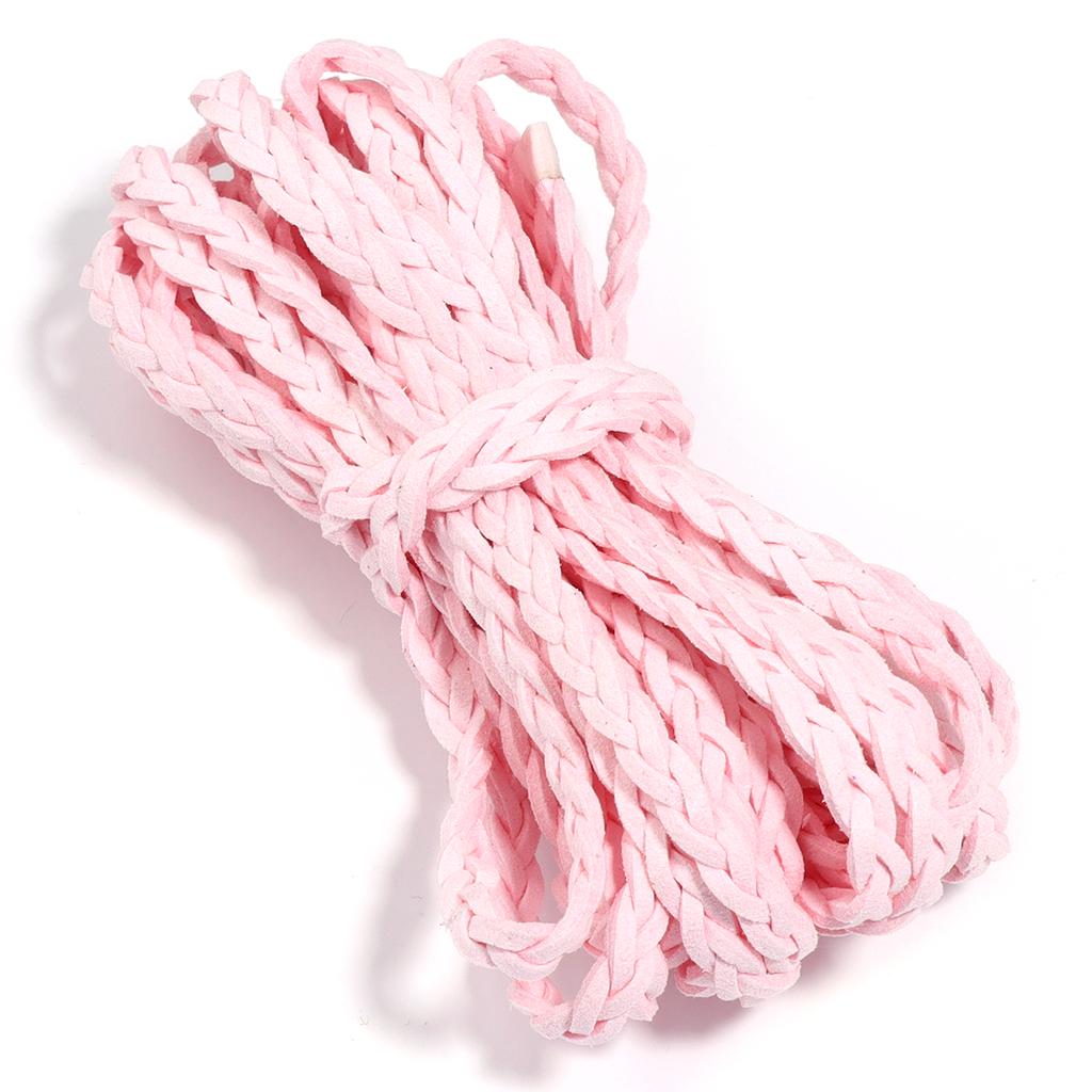 5 yards/lot Color Korean Velvet Braided Cords Three-Strand Woven Rope for Handmade Jewelry Making DIY Bracelet Garment Accessory
