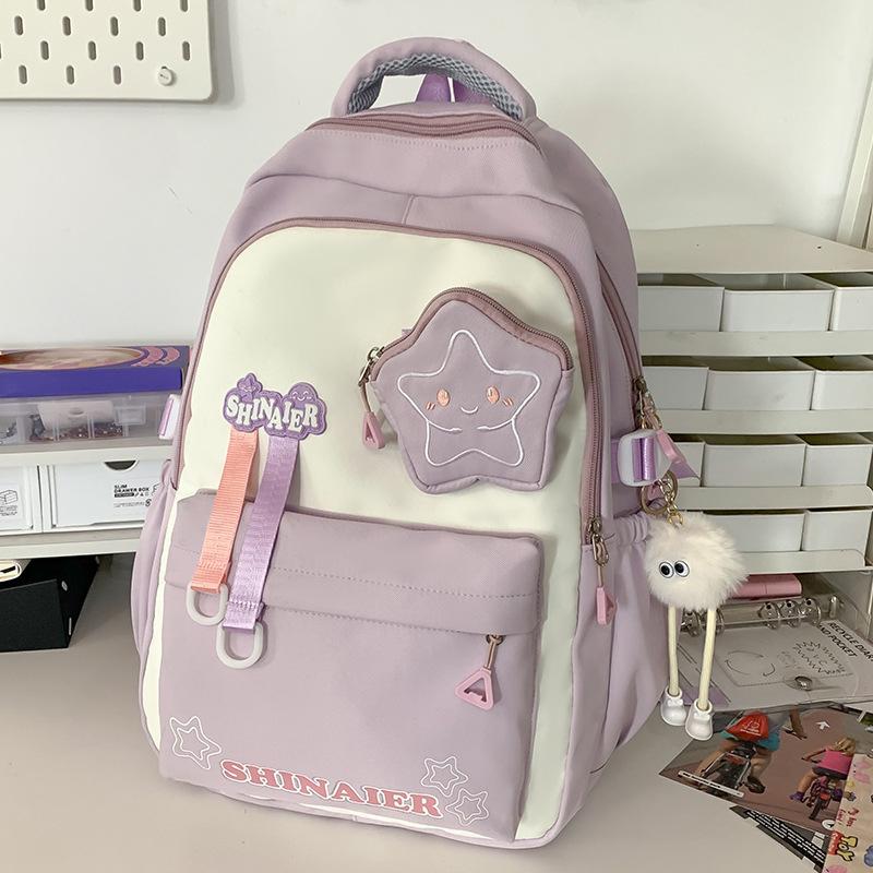 Schoolbags Children Elementary School Girls Junior High School Students High Value Ins Style Two Piece Backpack