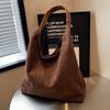 Elegant Fall Suede Shoulder Bag For Women Retro Large Tote Bag Ideal For Commuting And Daily Outfits