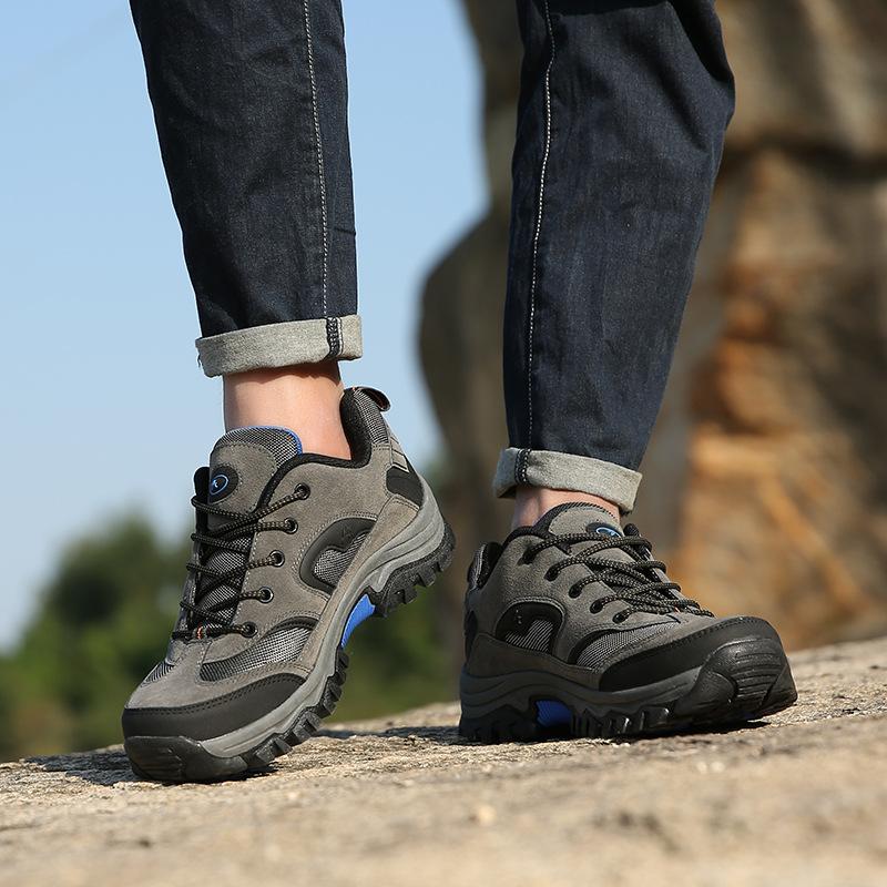 Autumn New Large Size Casual Hiking Shoes Outdoor Hiking Sports Shoes Low Top Travel Rock Climbing Breathable