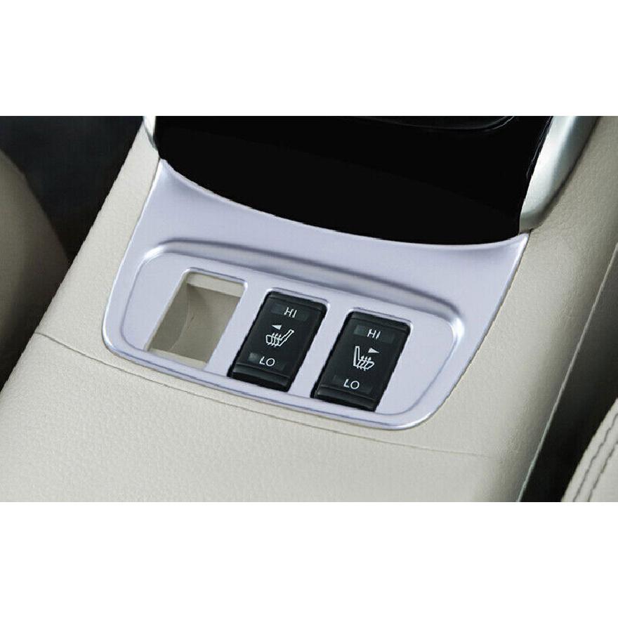 Для Nissan Sentra Sylphy 13-19 Матовый серебристый Рамка панели регулировки и обогрева сиденья автомобиля