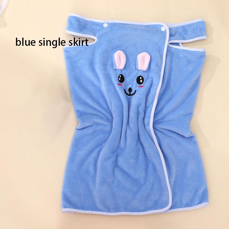 Kinder Süßes Cartoon Badetuch Verliert Keine Haare Korallenvlies Saugfähig Schlinge Hausbadrock Schwimmbadetuch