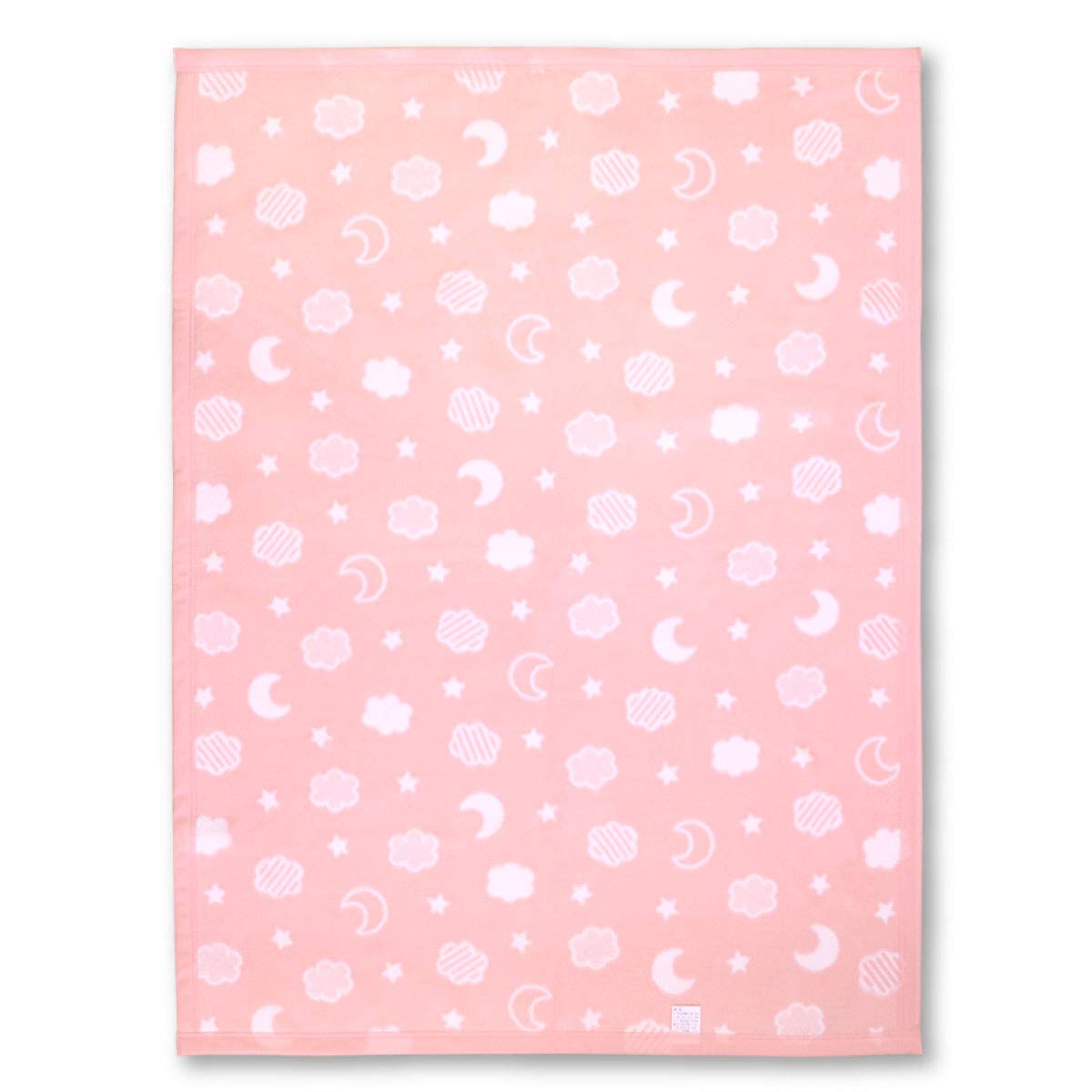 

мягкая игрушка Сделано в Японии Детское хлопковое одеяло 85 х 115 см Луна и облака Розовый хлопок Жаккардовое плетение 1335PI 100%