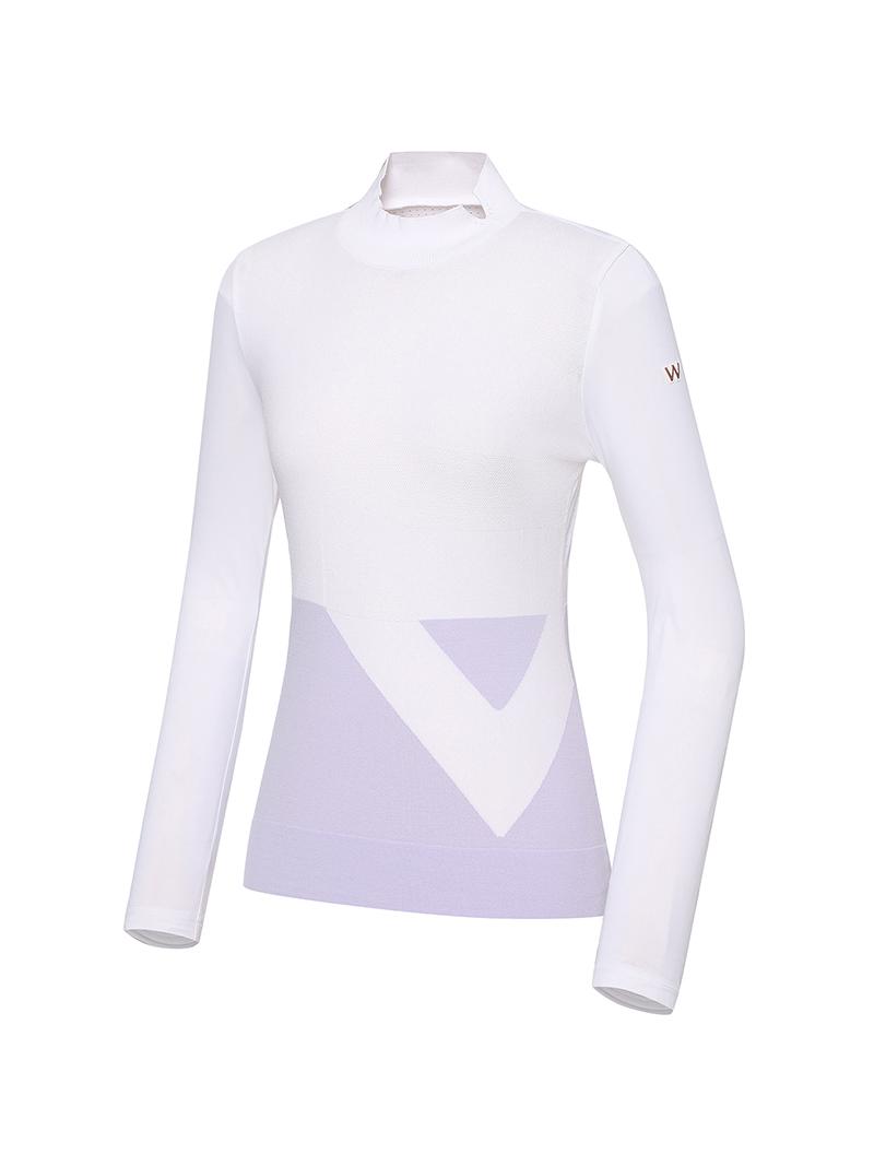 Широкий угол Wl W.Ice Pro Вариация Свитер с высоким воротником L_Белый White/02(85)