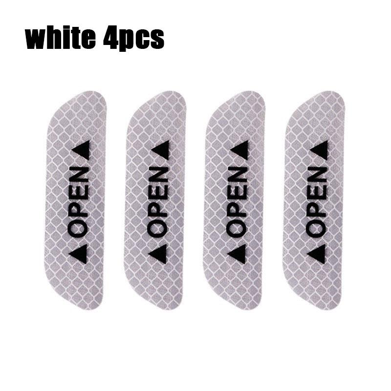 1/4PCS Car Door Reflective Sticker Safety Opening Warning Reflective Tape Car Accessories Interior Exterior Reflector