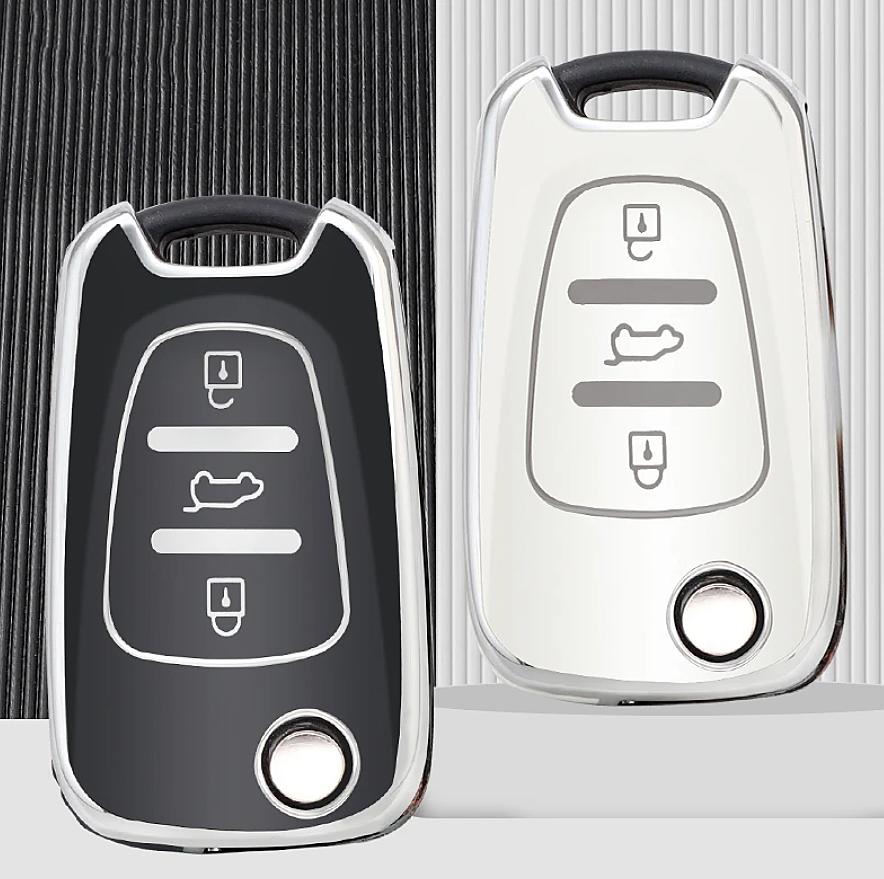 DEWIN Custodia Sostitutiva Per Chiave Auto - Custodia Pieghevole Per Chiave Auto A 3 Pulsanti Custodia Protettiva Per Chiave Remota Compatibile Con I20 I30 I35 Ix20 Ix35 82755430 - Foto 3