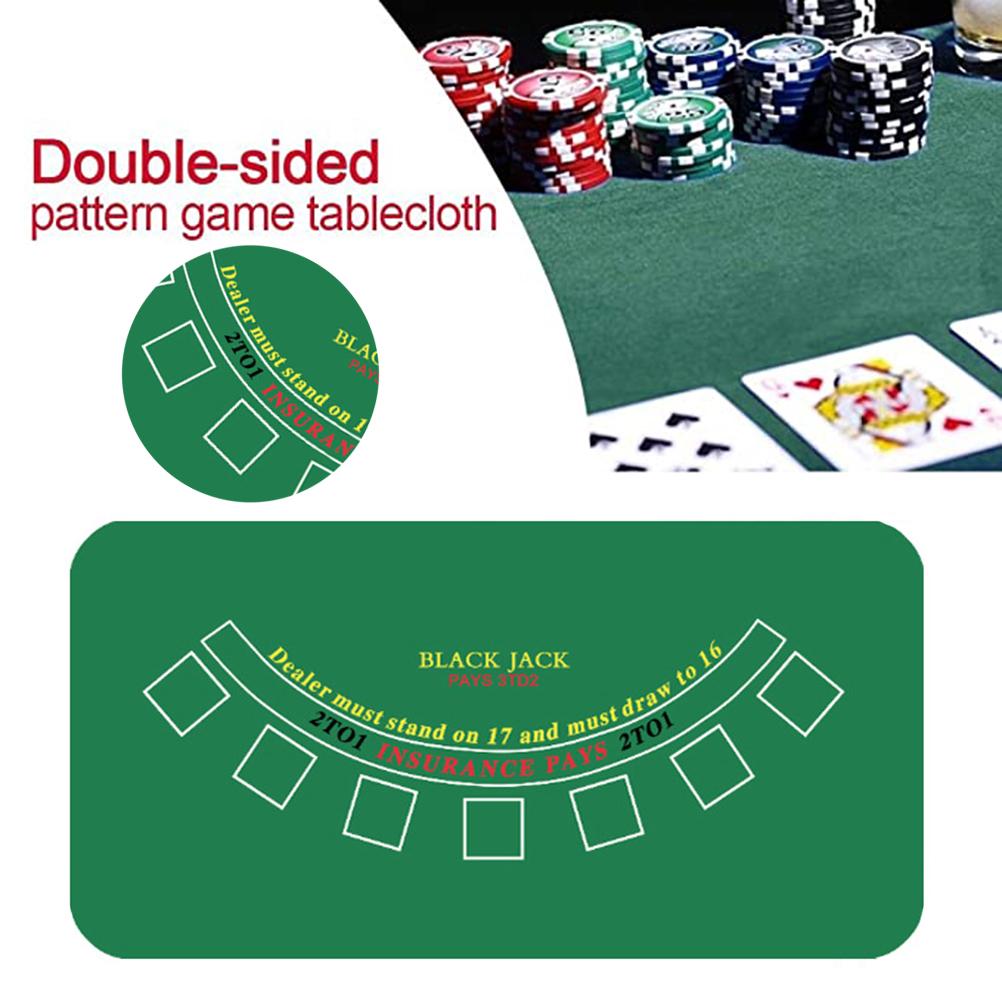 Tragbare Gummi-Poker-Matte Tischplatte Oberfläche Geräuschreduzierung Poker-Tischplatten-Layout für Kartenspiele