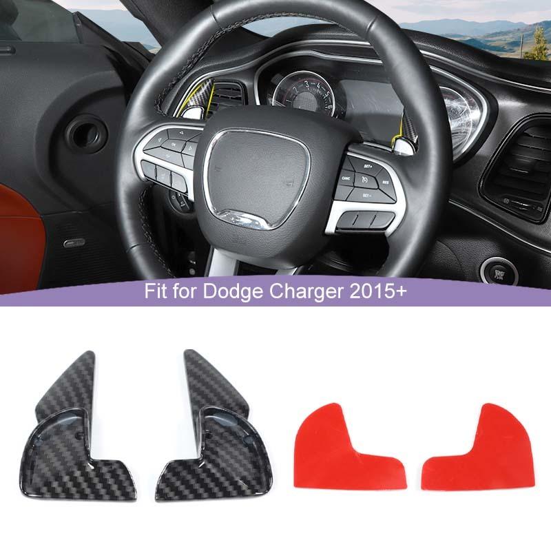 Paddle Shifter Decoration Protective Cover For Dodge Charger For Challenger 2015 Up For Dodge Durango 2014 Up Interior Accessories