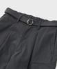 ANOTHER OFFICE Parachute Belted Pants (Coal Gray)