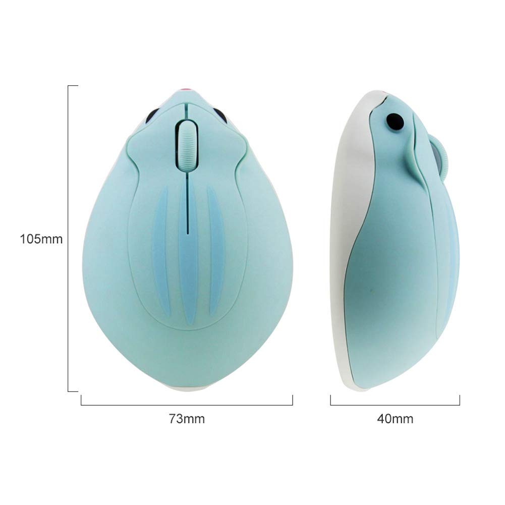Wireless Hamster Cute Animal Medium Wireless USB Character Mouse for Women and Compatible with and MacBook 2.4Ghz Mouse, Design, Size, Quiet,