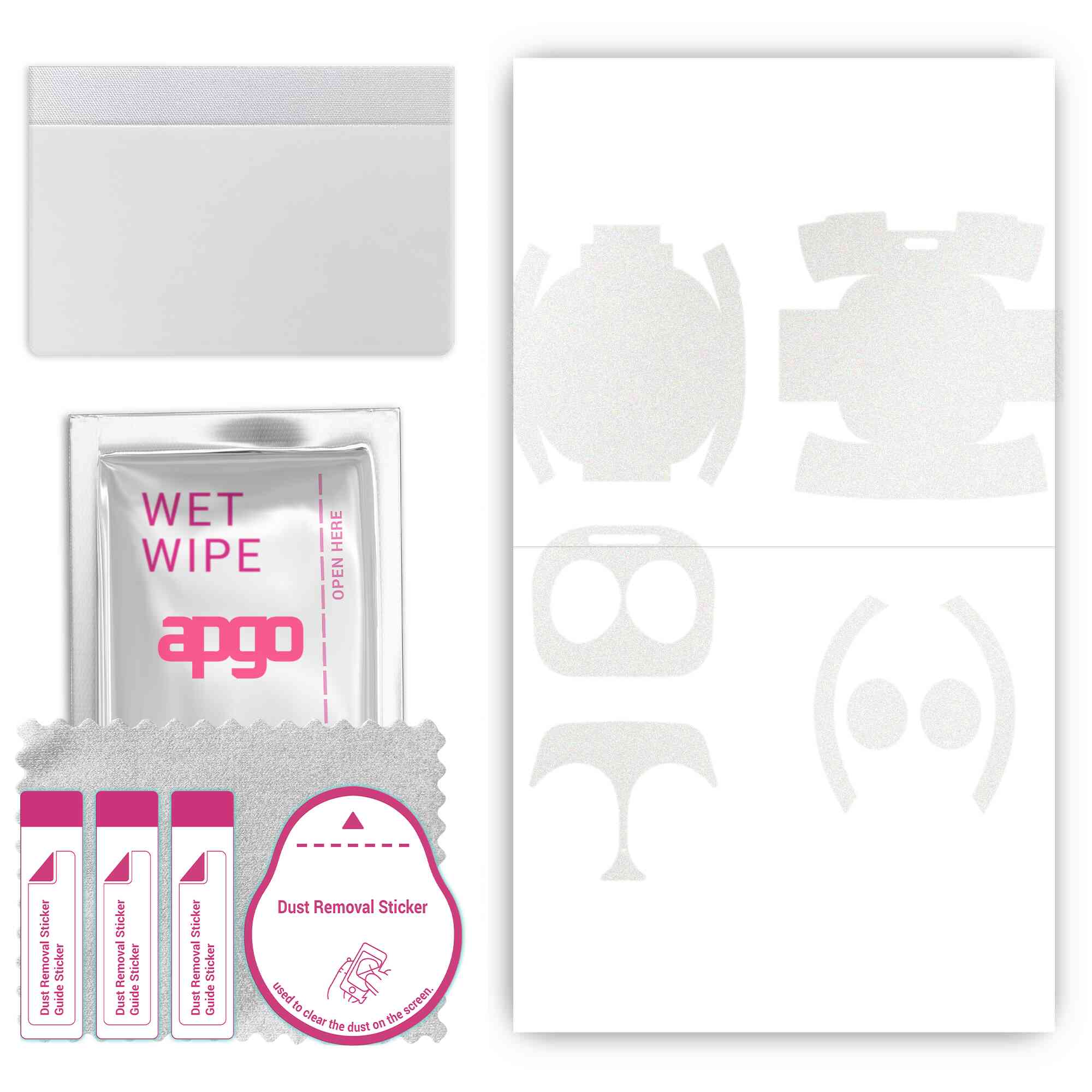 

apgo Protective Skin Sticker for the back+sides compatible with Samsung Galaxy Buds 2, Full Wrap Film, Foil, Vinyl - Pattern Matte Transparent