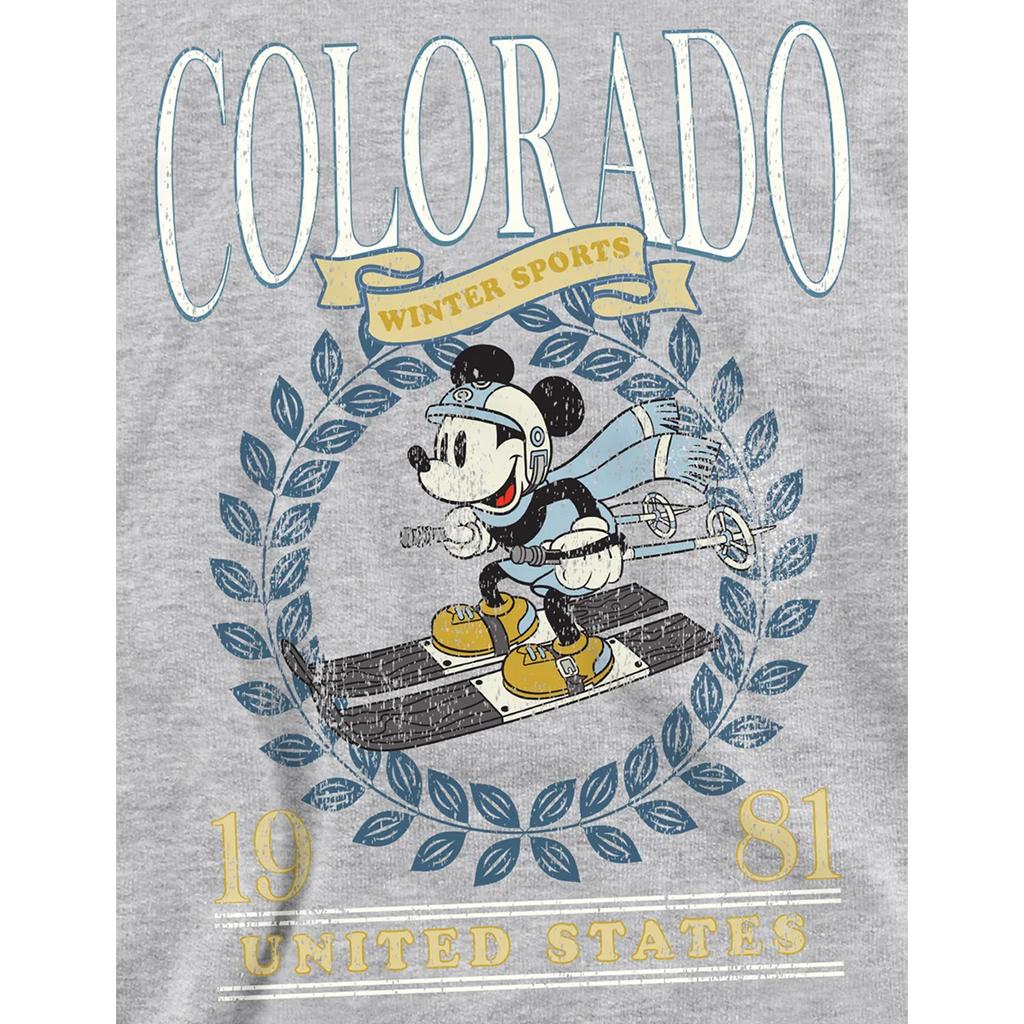 Mickey mouse Childrens/Kids Colorado Ski Heather Hoodie