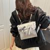 Pu Material Ladies Casual Backpack With Lace Edging For Daily Use