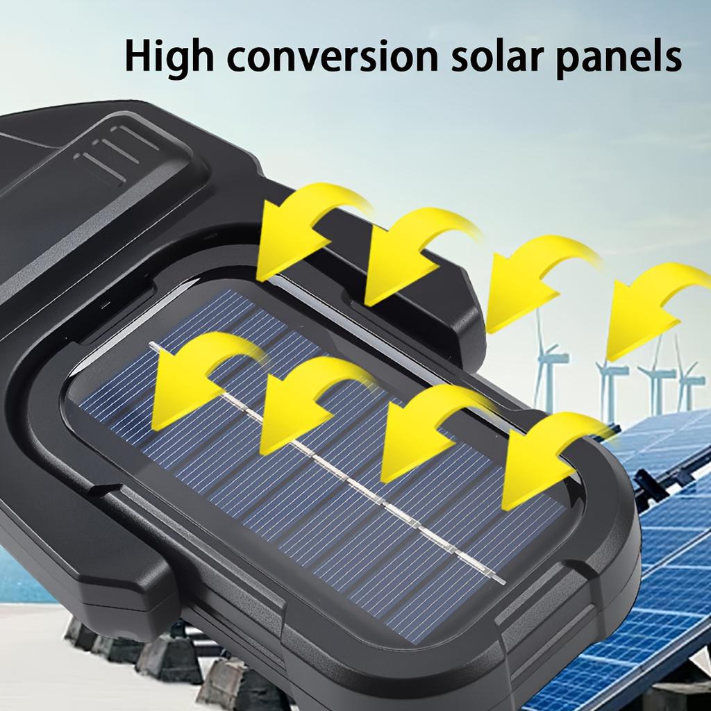 Convenient multi-mode outdoor and courtyard solar LED/COB wall lights, suitable for nighttime, courtyard, garden, roadside, and nighttime safety