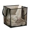 Stable High Capacity Foldable Laundry Basket Square Shape Anti Tip Laundry Hamper for Large Family Use