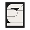Scandinavian Minimalist Wall Art Black and White Abstract Woman Geometric Lines Poster Print Home Bedroom Living Room Decoration