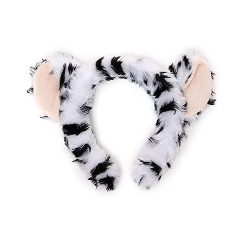 1/2/3/4 Animal Leopard Costume Accessories Leopard Ears Headband Tail Bowtie Tutus Skirt Halloween Cosplay Party Props