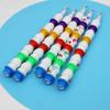 5Pcs New Year School Stationery Christmas Snowman 5-Section Building Blocks Stackable Pencils Kids Birthday Party Favor Gifts